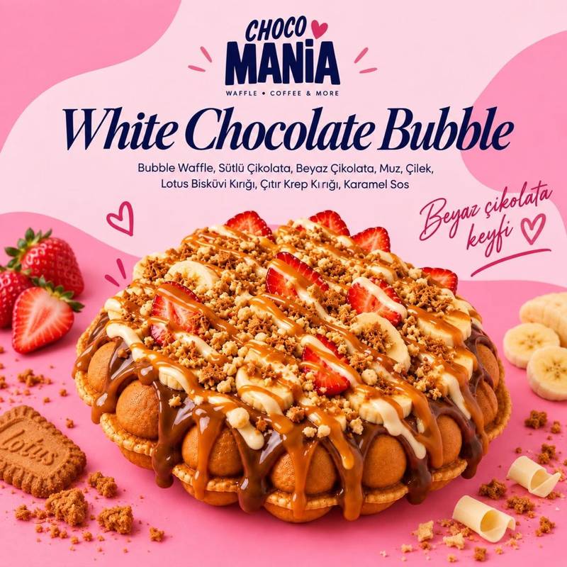 Choco Mania meyveli waffle